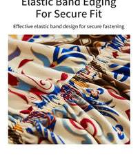 1 PC Printed sofa cover with skirt high elasticity soft hand feel pet stain resistant decorative sofa