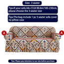 1 PC Printed sofa cover with skirt high elasticity soft hand feel pet stain resistant decorative sofa