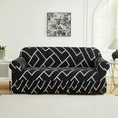 1 PC Printed sofa cover with skirt high elasticity soft hand feel pet stain resistant decorative sofa - migong / 1