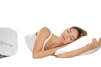 Woman sleeping peacefully.