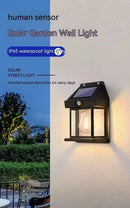Solar garden wall light.