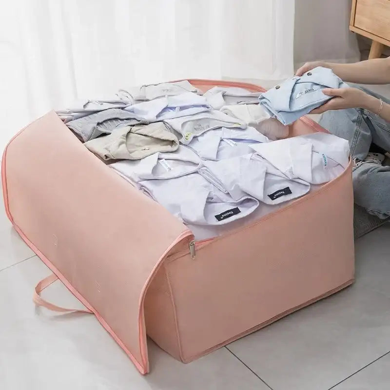 Large Capacity Clothes Storage Bag Waterproof Cabinet Wardrobe Organizer Quilt Pillow Blanket Organizer Dustproof