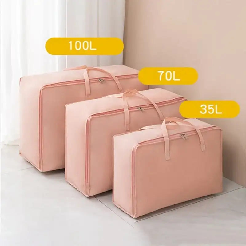 Large Capacity Clothes Storage Bag Waterproof Cabinet Wardrobe Organizer Quilt Pillow Blanket Organizer Dustproof