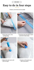 5/12/48PCS Vacuum Storage Bags For Clothes,Bedding,Space Saving Bags Storage Vacuum Seal Packet,Folding Compressed