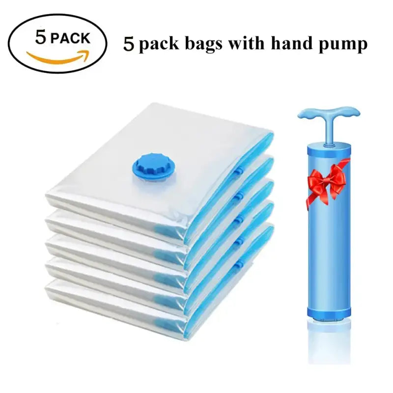 5pack Bags with pump / M 50X70CM