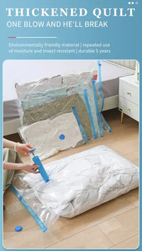 5/12/48PCS Vacuum Storage Bags For Clothes,Bedding,Space Saving Bags Storage Vacuum Seal Packet,Folding Compressed