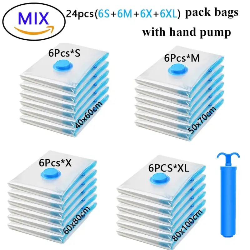 MIX 24pcs with pump / M 50X70CM