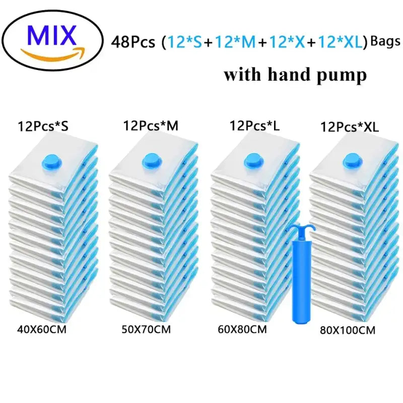 MIX 48pcs with pump / XL 80X100CM