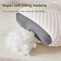 New Neck Pillow Help Sleep Protect The Neck Cervical Orthopedic Soybean Fiber Massage Household SPA Pillow For Sleeping