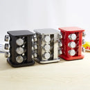 SpiceMaster Glass Jar Set with Stainless Rack