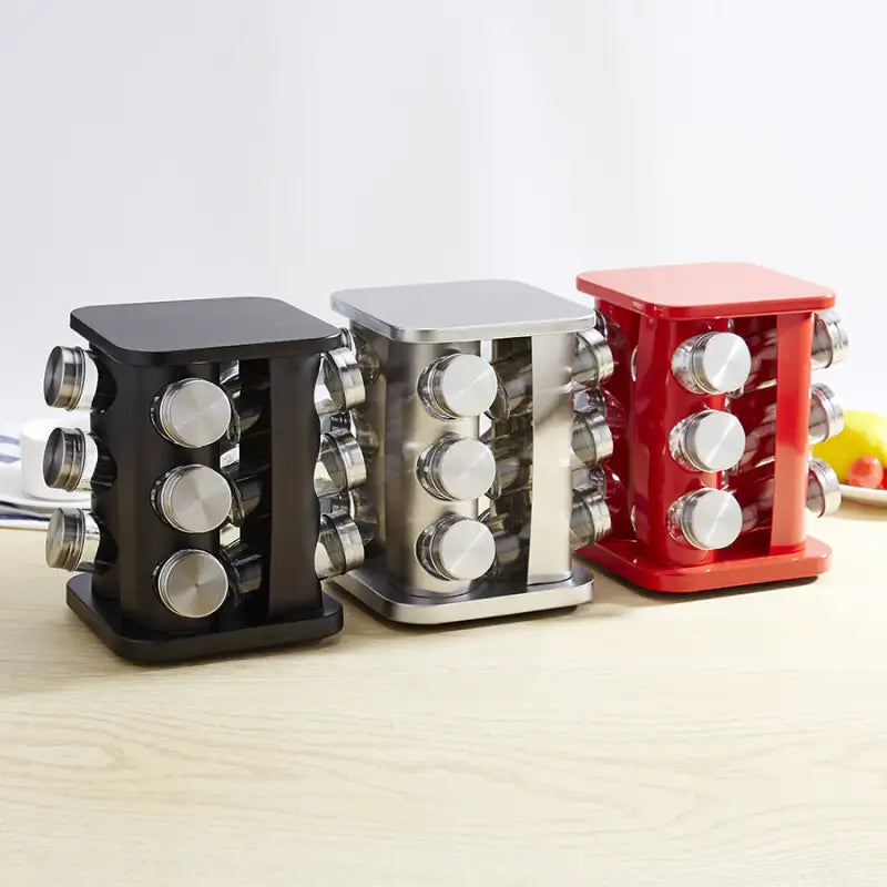 Spice Rack Merry-Go-Round Stainless Steel Storage Solution