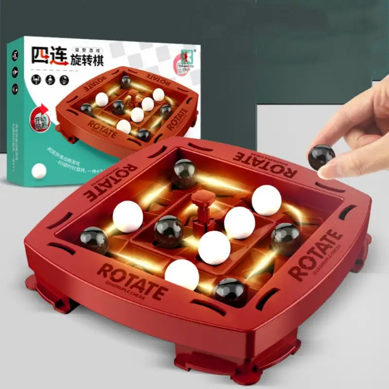 Spin It to Win It Red Family Battle Toy Educational Fun