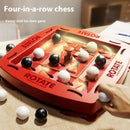 Red four-in-a-row rotating chess game from Spin It to Win It Red Family Battle Toy, a trendy educational toy for parent-child battle fun