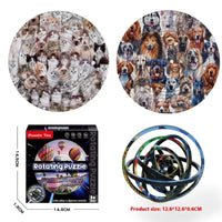 Rotating Puzzle Decompression 3D Educational Toys - Dogs And Cats