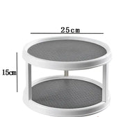 SpinShelf Spice Box - Grey / Double deck