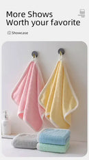 Square Spiral Bath Towel Designer Solid Color Quick Drying Water Absorbing Dry Hair Household And Daily Use Soft