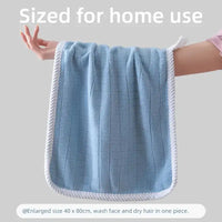 Square Spiral Bath Towel Designer Solid Color Quick Drying Water Absorbing Dry Hair Household And Daily Use Soft