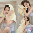 Square Spiral Bath Towel Designer Solid Color Quick Drying Water Absorbing Dry Hair Household And Daily Use Soft