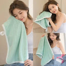 Square Spiral Bath Towel Designer Solid Color Quick Drying Water Absorbing Dry Hair Household And Daily Use Soft