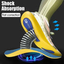 1 Pair New Sports Elasticity Insoles Elasticity Shock Absorption Breathable Running Insoles