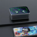 Wireless earbuds charging case.