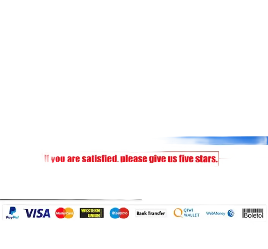 Customer feedback and payment options.