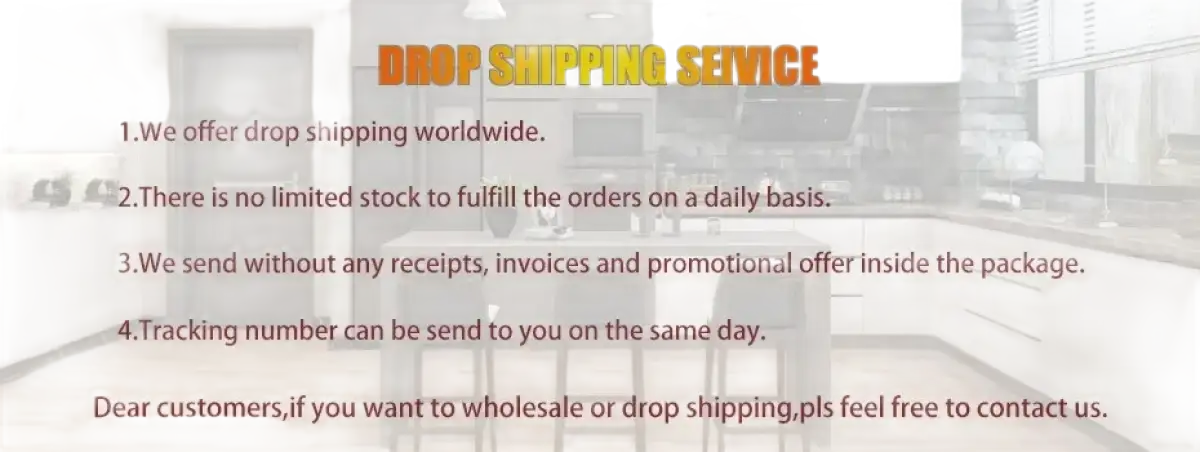 Drop shipping service advertisement.