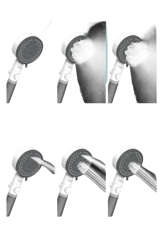 Shower head with multiple spray settings.