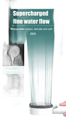 Shower head with water flow demonstration.