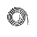 Coiled stainless steel hose.