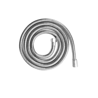 Coiled stainless steel hose.