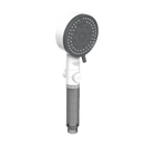 Handheld shower head with filter.