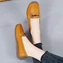 2024 New Spring /summer Women Flats Genuine Leather Moccasins Woman Casual Shoes Slip-on Loafers Female Boat Big Size