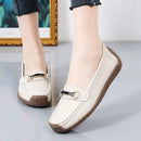 2024 New Spring /summer Women Flats Genuine Leather Moccasins Woman Casual Shoes Slip-on Loafers Female Boat Big Size