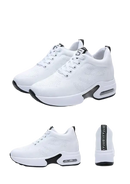 White platform sneakers.