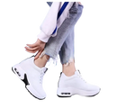 White platform sneakers.