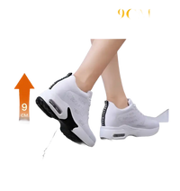 White platform sneakers.