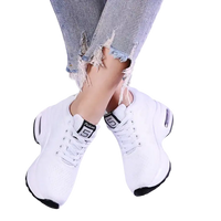 White platform sneakers.