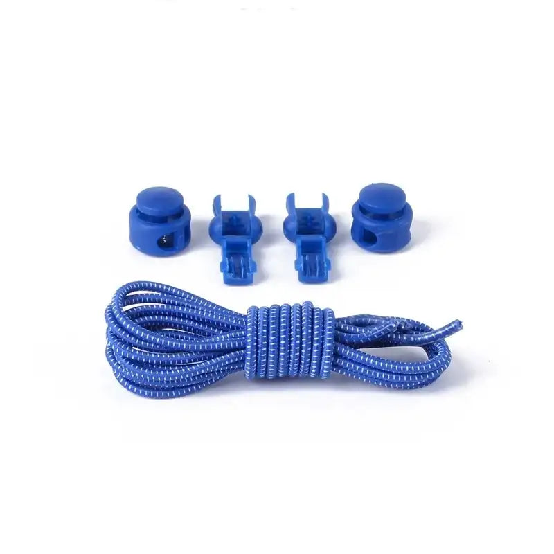 1 Pair No Tie Shoelaces Round Push The Spring Lock Sports Elastic Shoelace Suitable For All Shoes Lazy Laces Shoe
