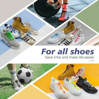 1 Pair No Tie Shoelaces Round Push The Spring Lock Sports Elastic Shoelace Suitable For All Shoes Lazy Laces Shoe