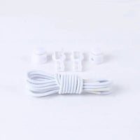 1 Pair No Tie Shoelaces Round Push The Spring Lock Sports Elastic Shoelace Suitable For All Shoes Lazy Laces Shoe
