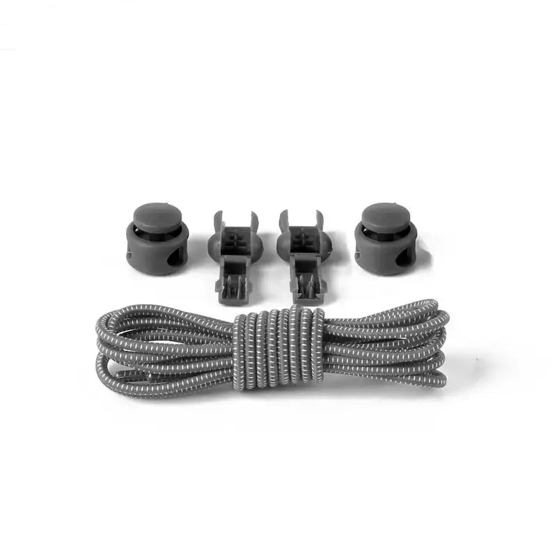 1 Pair No Tie Shoelaces Round Push The Spring Lock Sports Elastic Shoelace Suitable For All Shoes Lazy Laces Shoe