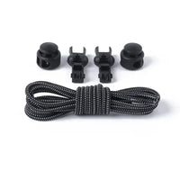 1 Pair No Tie Shoelaces Round Push The Spring Lock Sports Elastic Shoelace Suitable For All Shoes Lazy Laces Shoe