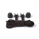 1 Pair No Tie Shoelaces Round Push The Spring Lock Sports Elastic Shoelace Suitable For All Shoes Lazy Laces Shoe