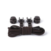 1 Pair No Tie Shoelaces Round Push The Spring Lock Sports Elastic Shoelace Suitable For All Shoes Lazy Laces Shoe