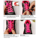 1 Pair No Tie Shoelaces Round Push The Spring Lock Sports Elastic Shoelace Suitable For All Shoes Lazy Laces Shoe