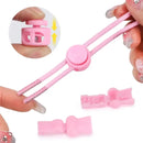 1 Pair No Tie Shoelaces Round Push The Spring Lock Sports Elastic Shoelace Suitable For All Shoes Lazy Laces Shoe