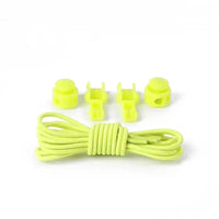 1 Pair No Tie Shoelaces Round Push The Spring Lock Sports Elastic Shoelace Suitable For All Shoes Lazy Laces Shoe