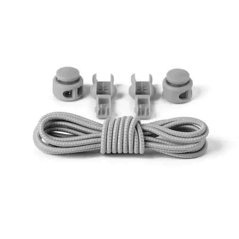 1 Pair No Tie Shoelaces Round Push The Spring Lock Sports Elastic Shoelace Suitable For All Shoes Lazy Laces Shoe