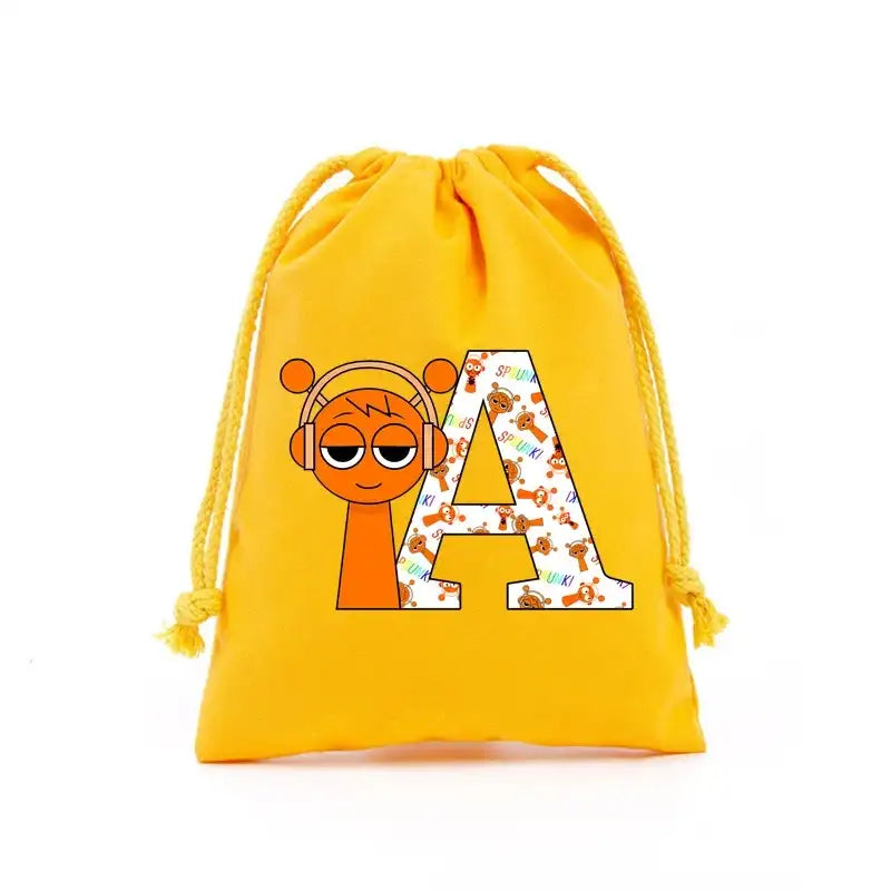 Sprunki Cute Cartoon Drawstring Handbags for Your Little
